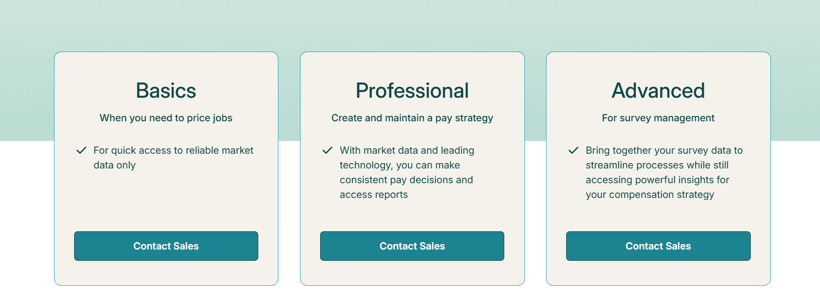 Payscale Pricing Plans